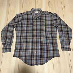 Vintage Studio One by Campus Button Up Shirt Light Weight Plaid Mens Size Large